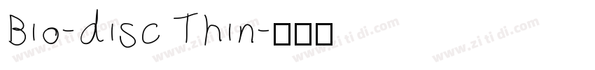 Bio-disc Thin字体转换
